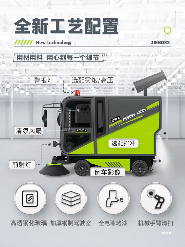 潔博士四輪機(jī)械臂掃地車(chē)2300S 潔博士四輪機(jī)械臂掃地車(chē)2300S